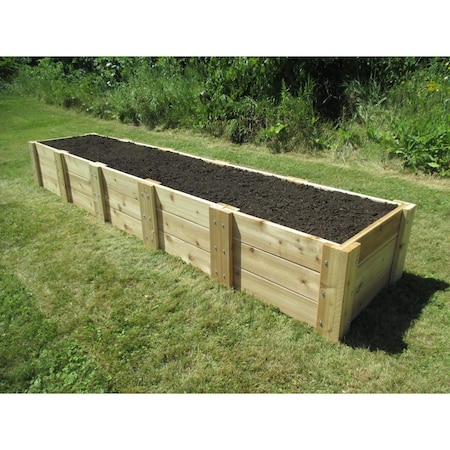 Patioplus Deep Root Cedar Raised Garden Bed, 2 ft. x 10 ft. x 16.5 in. PA2653273